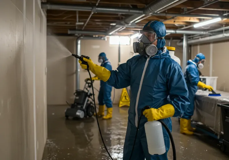 Basement Sanitization and Antimicrobial Treatment process in Rio Grande County, CO
